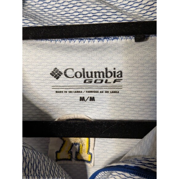 UR Rochester Columbia Golf Long Sleeve Yellow jacket Zip Up Athletic Men's Med - Picture 3 of 5